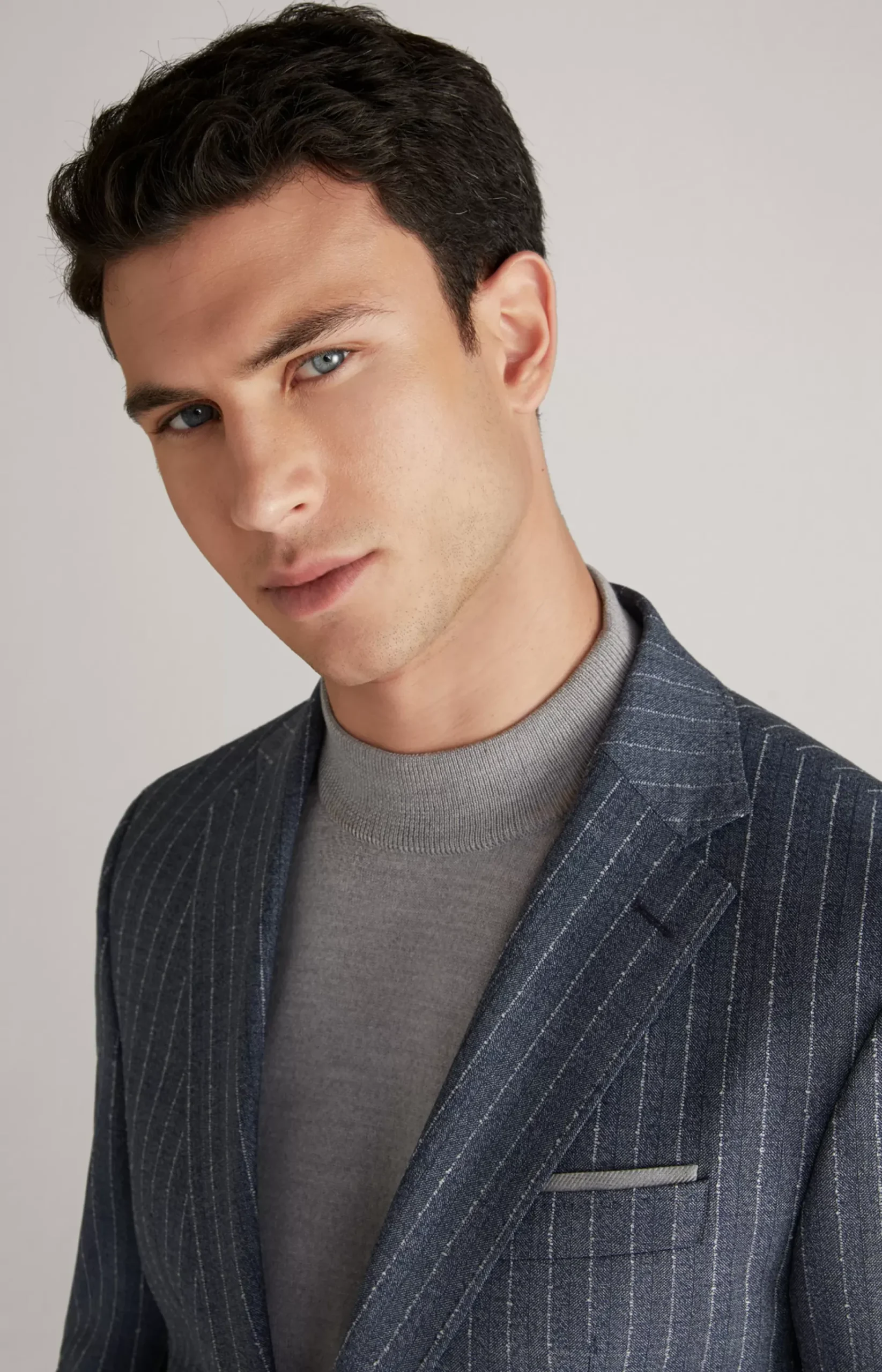 Haspar-Bloom Suit in Blue Stripes