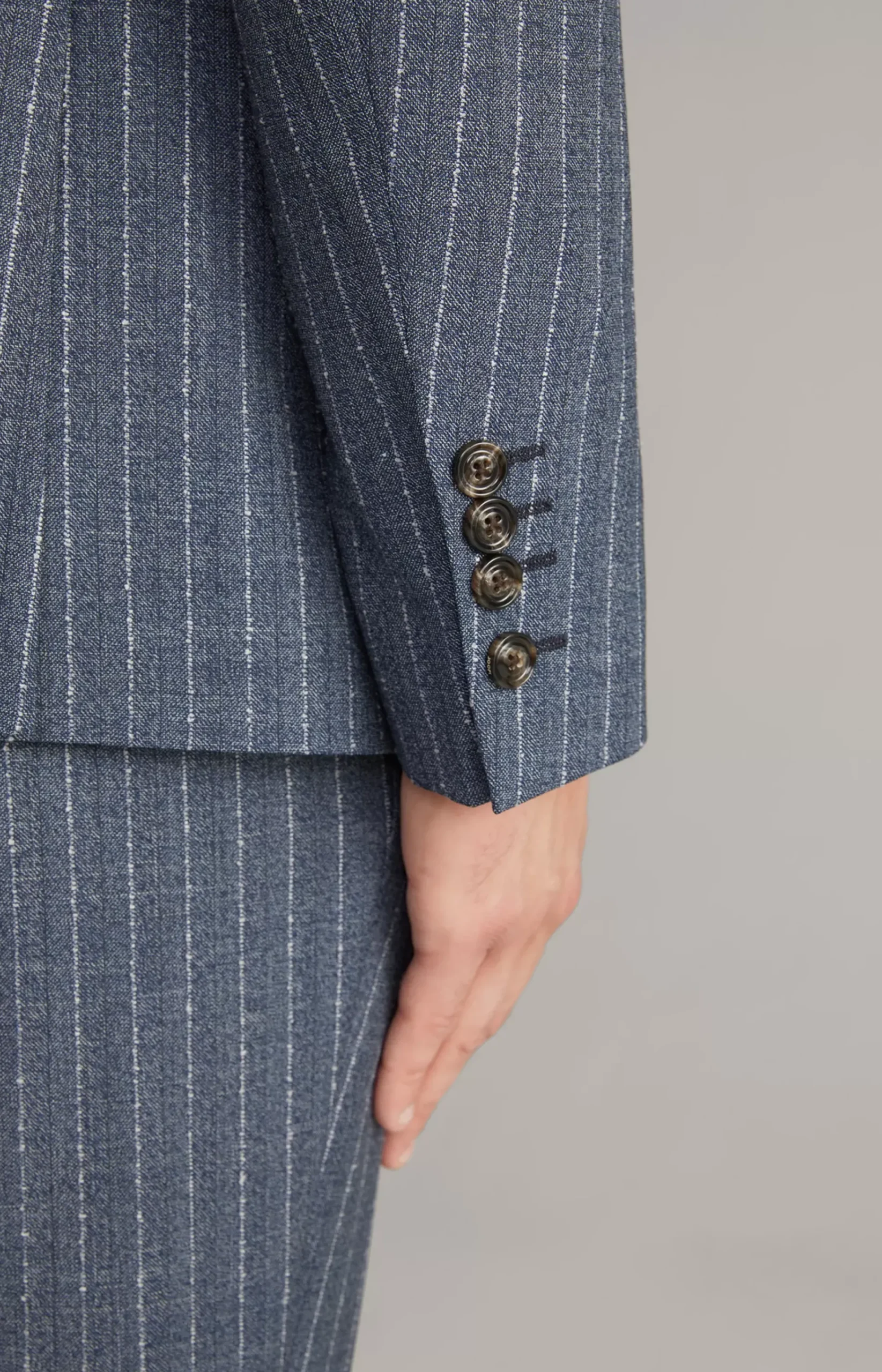 Haspar-Bloom Suit in Blue Stripes