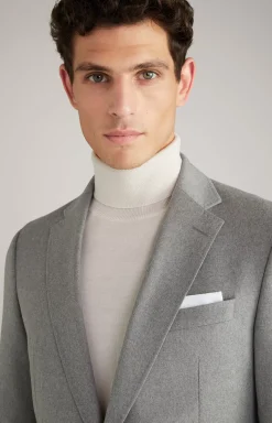 Haspar-Bloom Suit in Flecked Grey