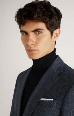 Haspar-Bloom Virgin Wool Suit in Blue