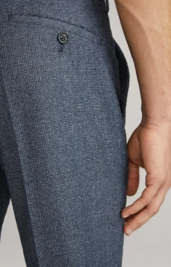 Haspar-Bloom Virgin Wool Suit in Blue