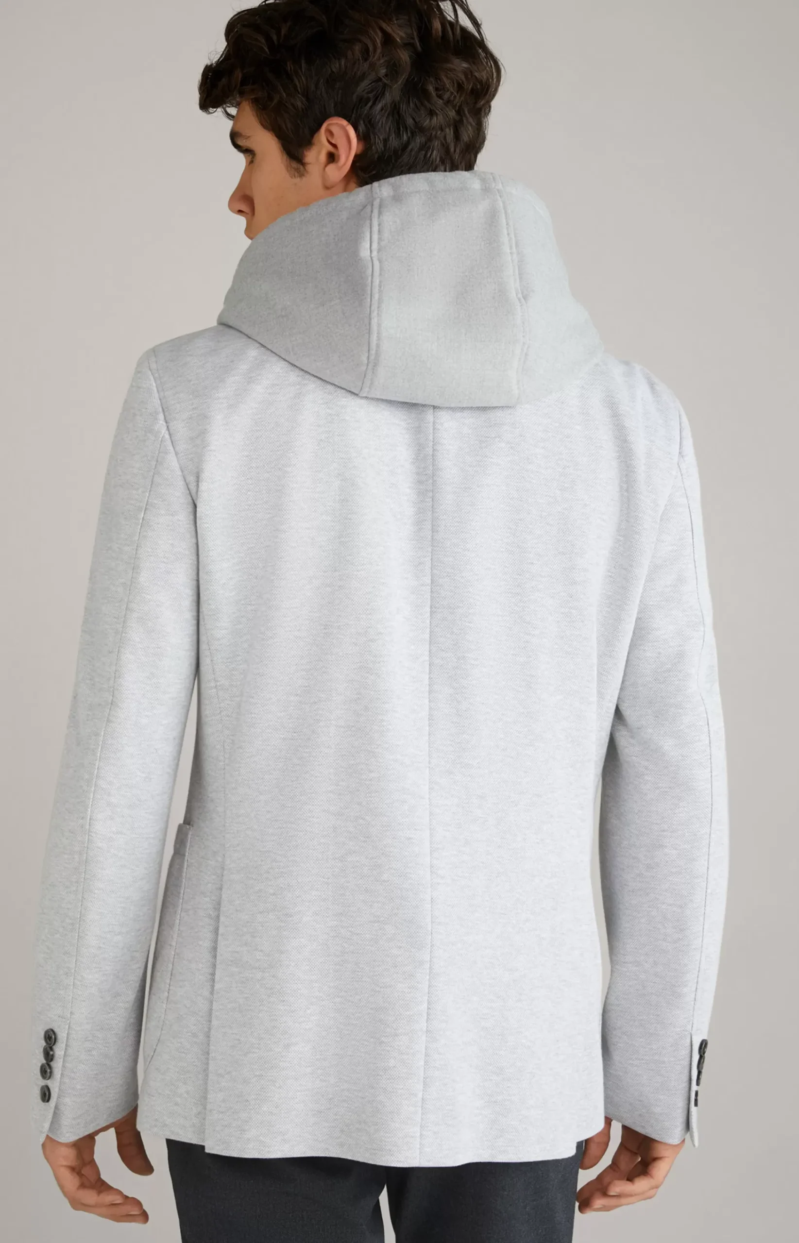 Havardy Jacket in Mottled Light Grey