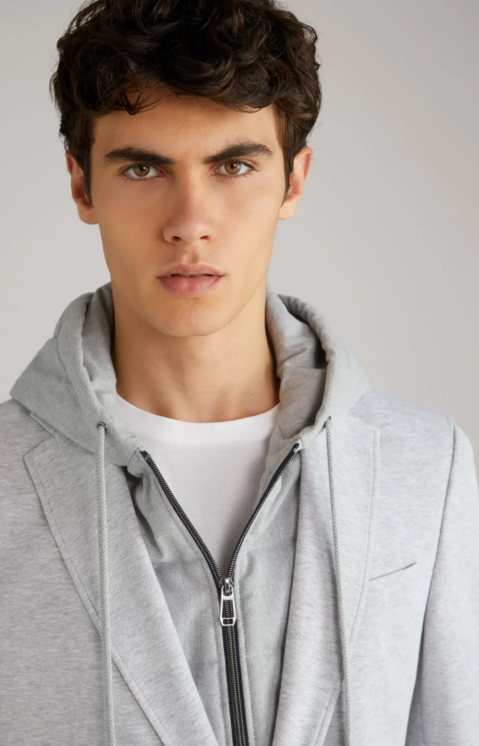 Havardy Jacket in Mottled Light Grey
