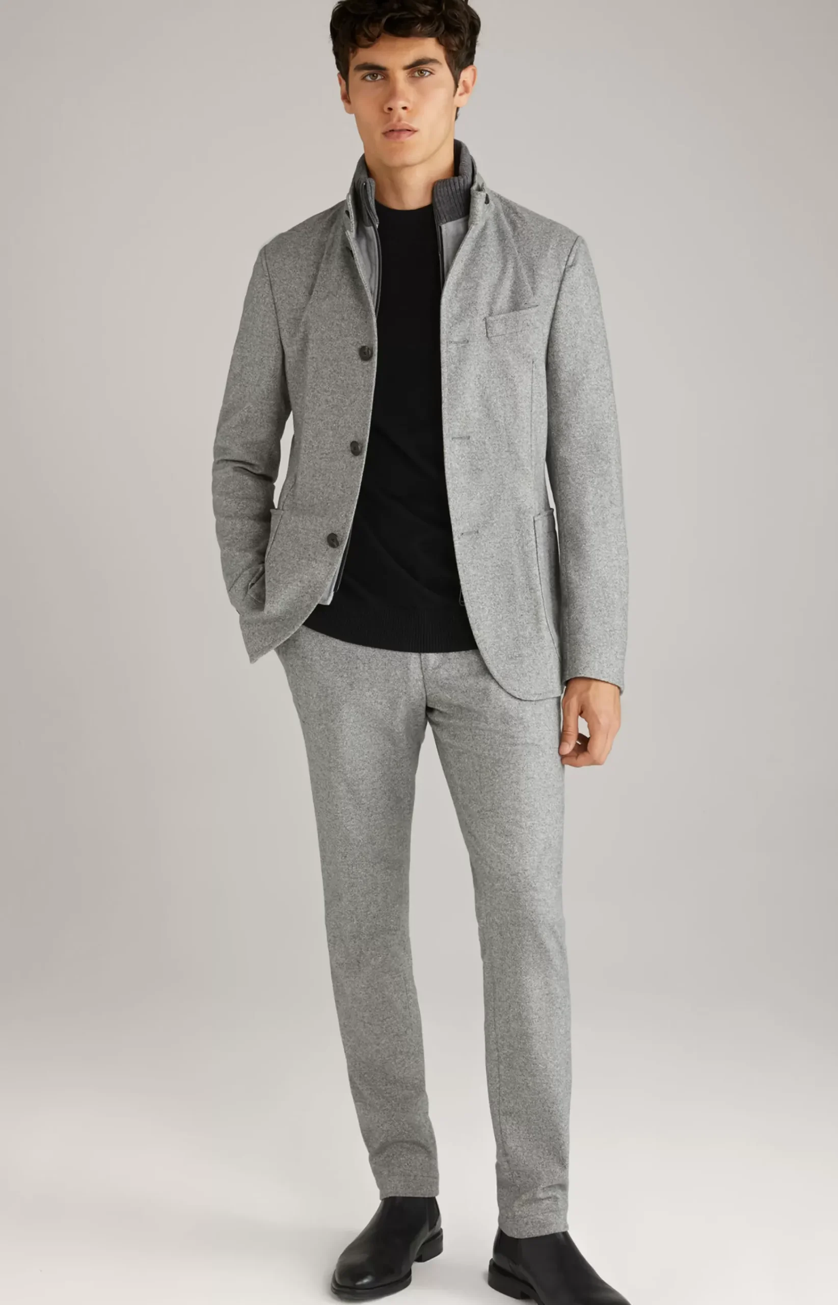 Hectar Jacket in Grey Marl