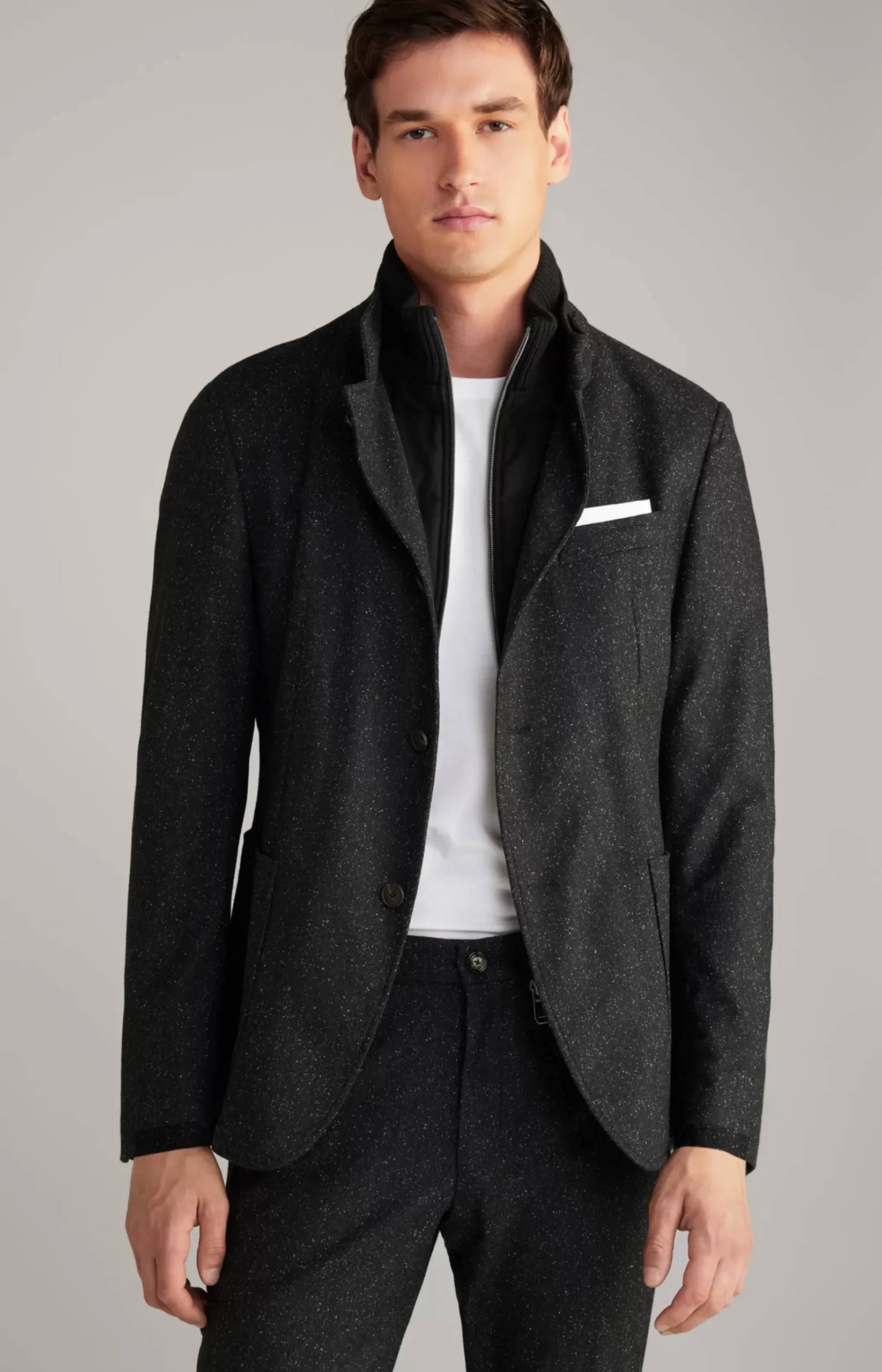 Hectar Jacket in Mottled Black