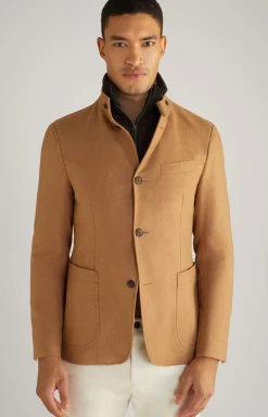 Hectar Wool Mix Jacket in Brown