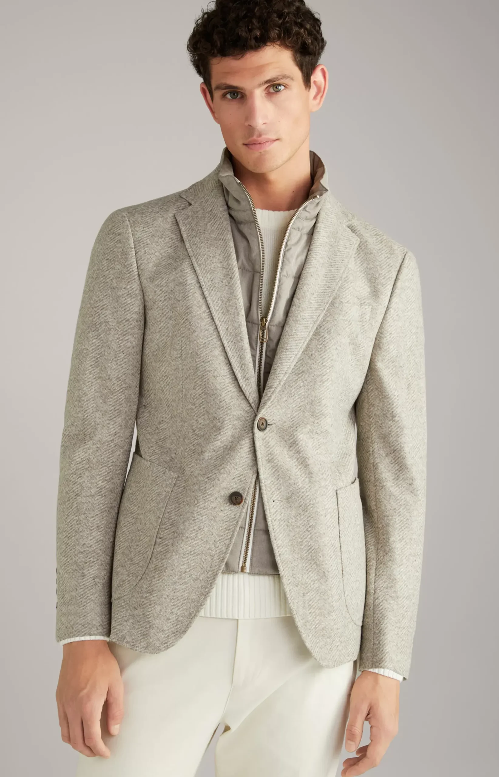 Hecton Jacket in Beige mélange