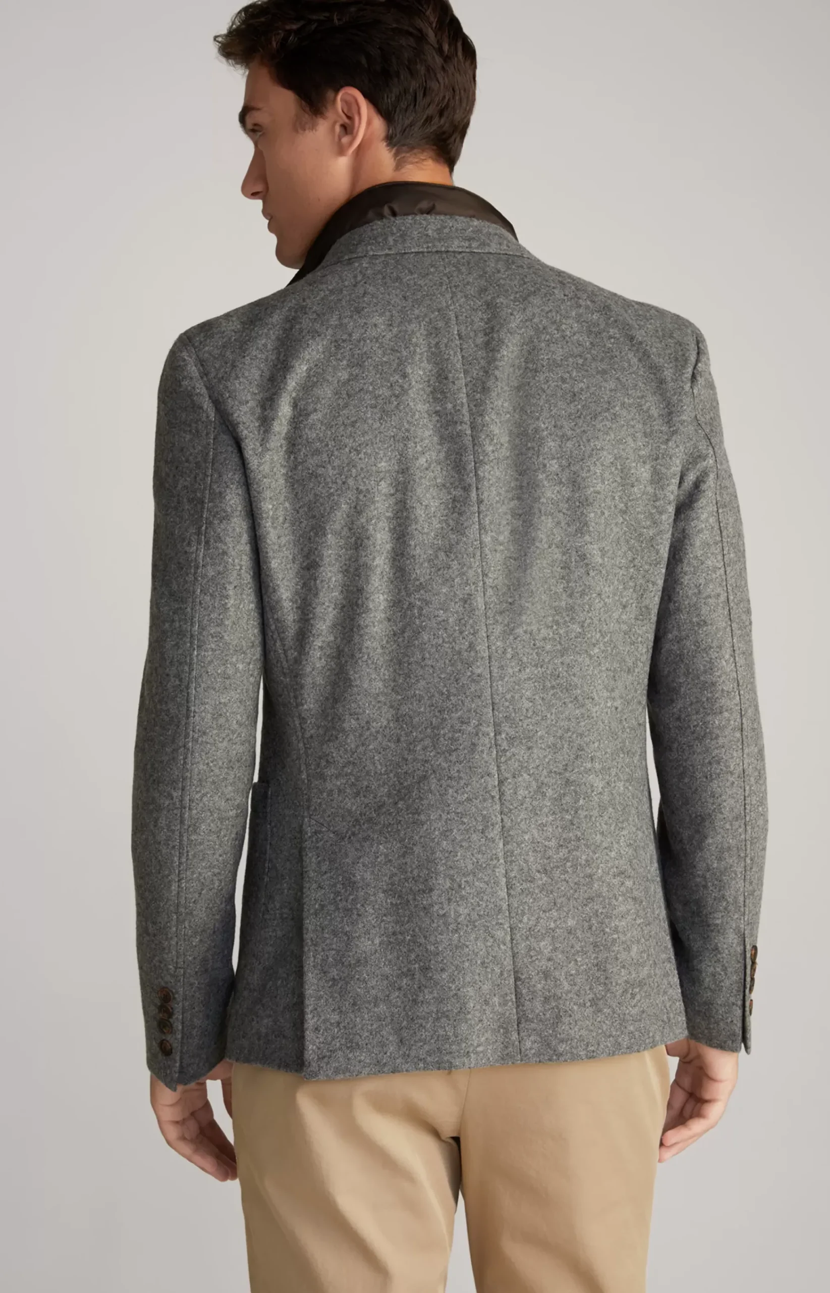Hecton Jacket in Dark Grey Melange