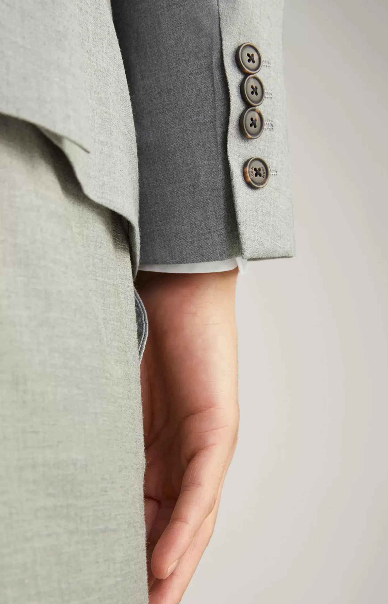 Herby Modular Jacket in Grey Melange