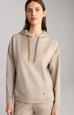 Hoodie in a Beige Pattern