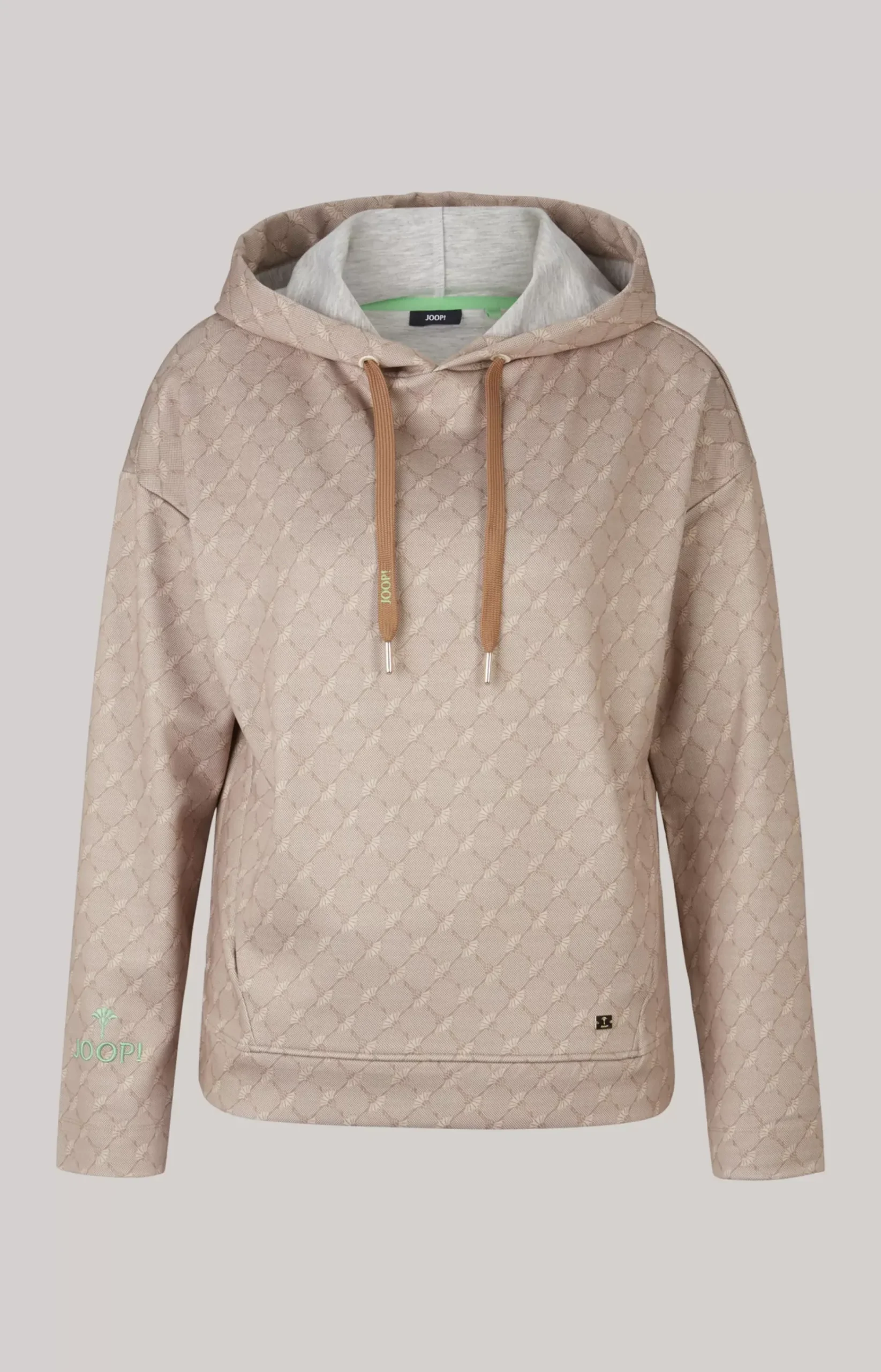 Hoodie in a Beige Pattern