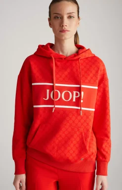 Hoodie in a Red Pattern