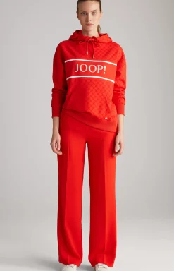 Hoodie in a Red Pattern
