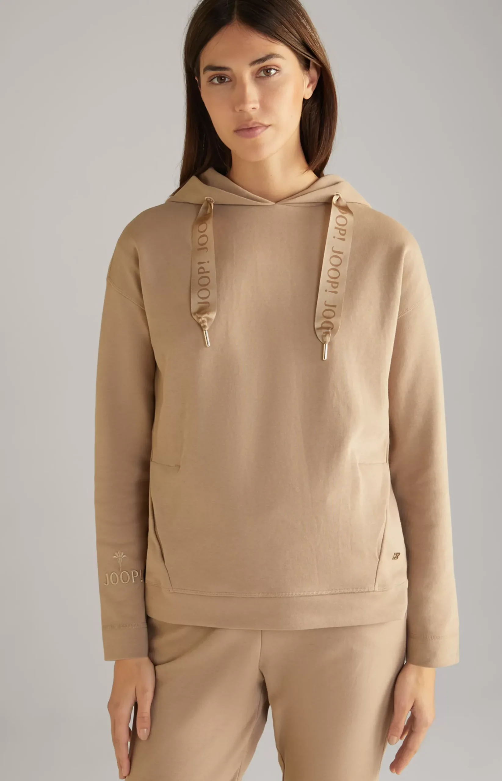Hoodie in Light Brown