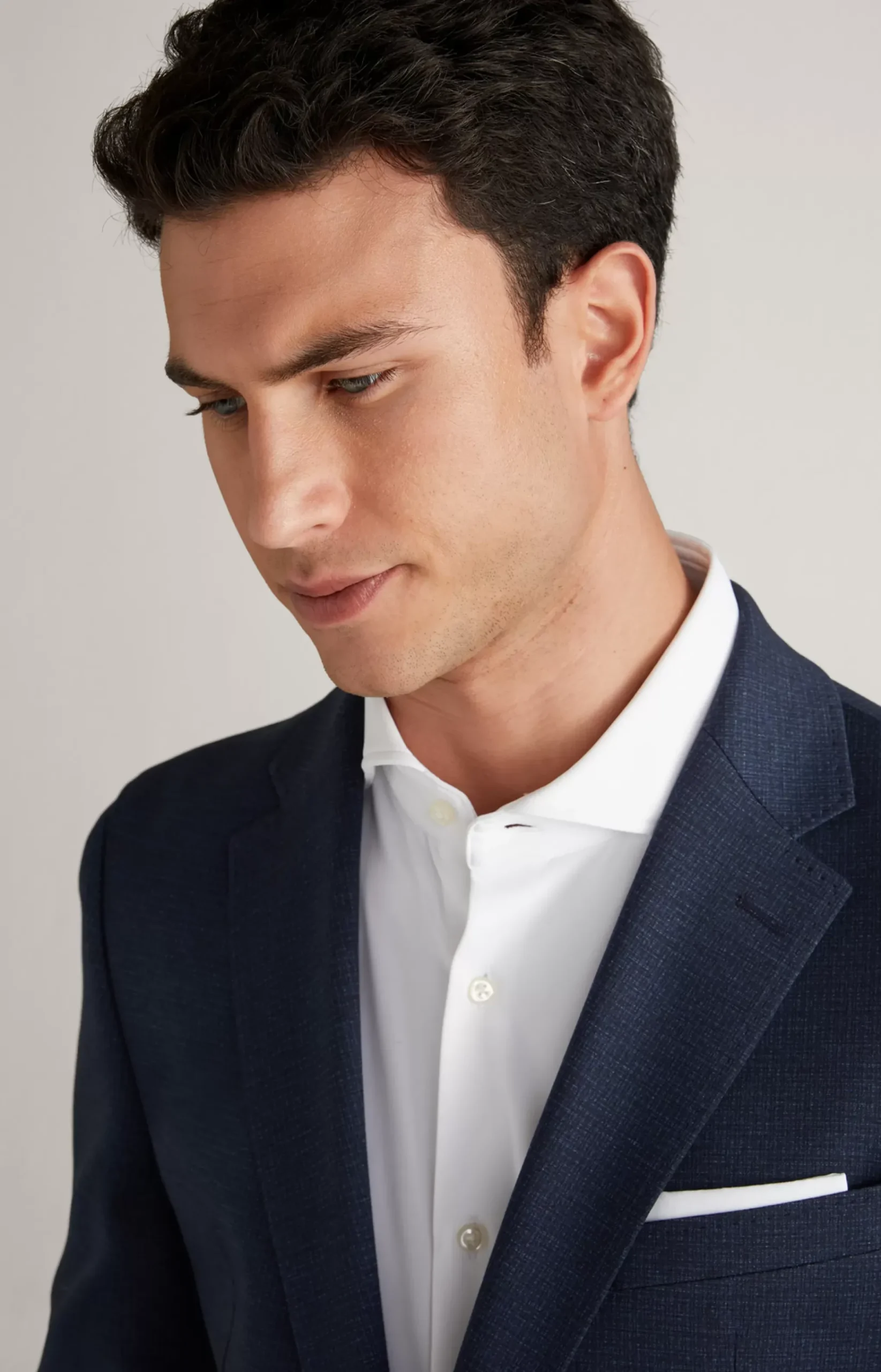 Hustle Jersey Jacket in a Navy Pattern