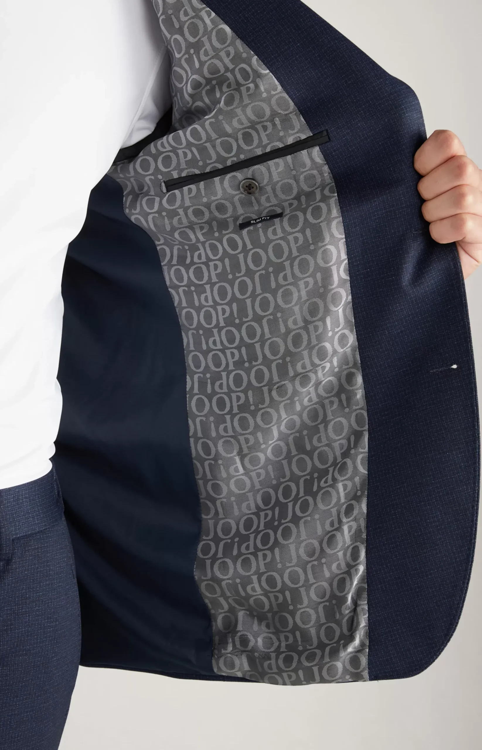 Hustle Jersey Jacket in a Navy Pattern