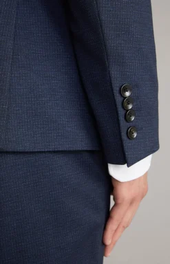 Hustle Jersey Jacket in a Navy Pattern
