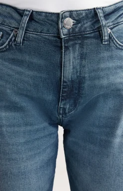 Jeans in a Denim Blue Washed Look