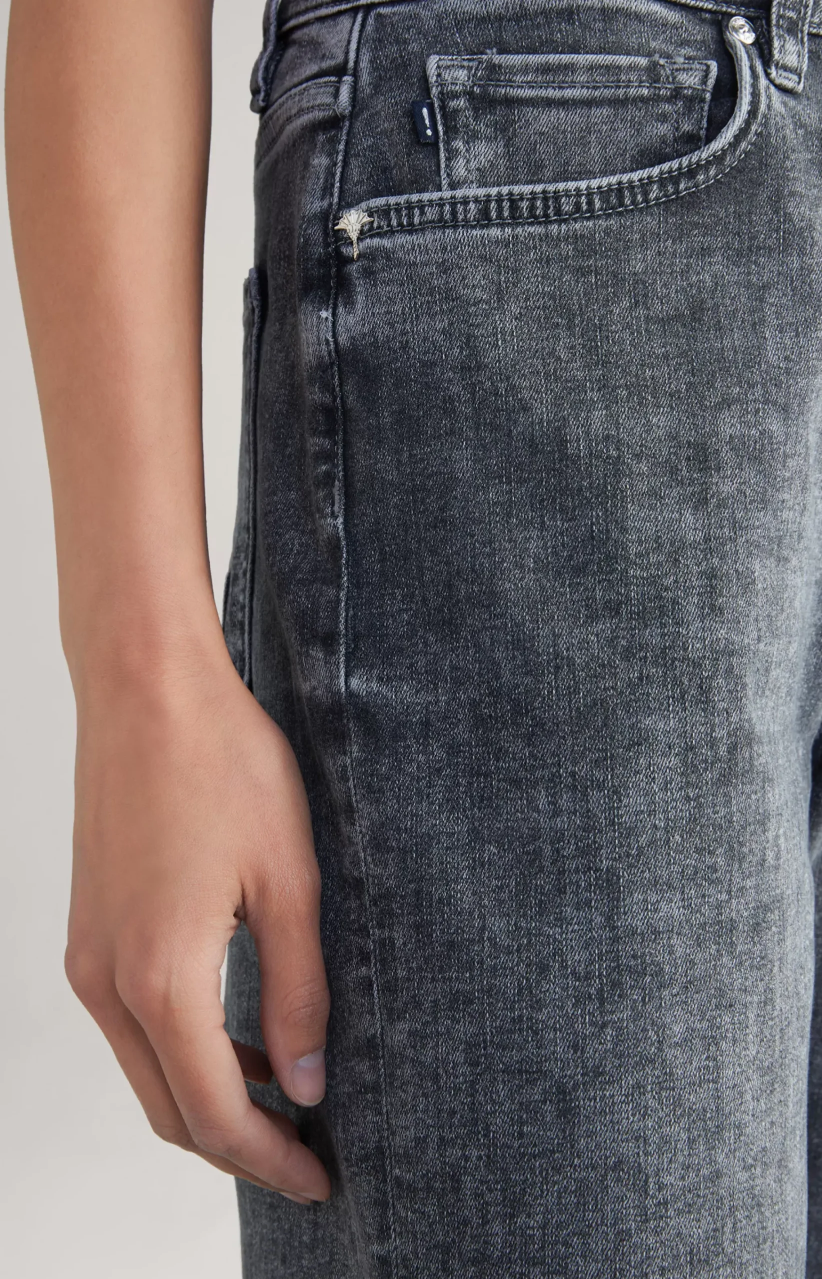 Jeans in a Washed Grey Finish