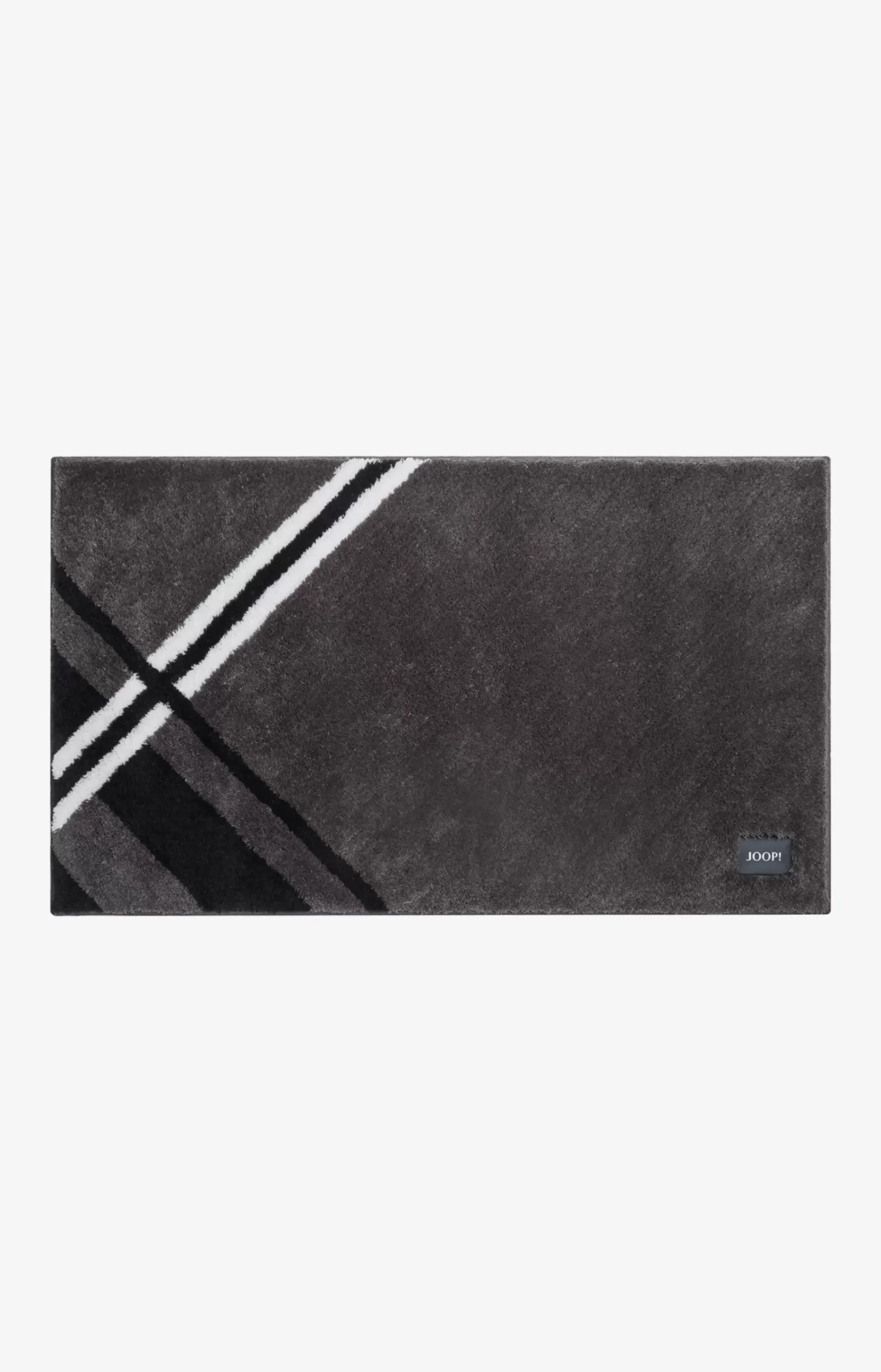 JOOP! CHECKS bath mat in pebble, 70 x 120 cm