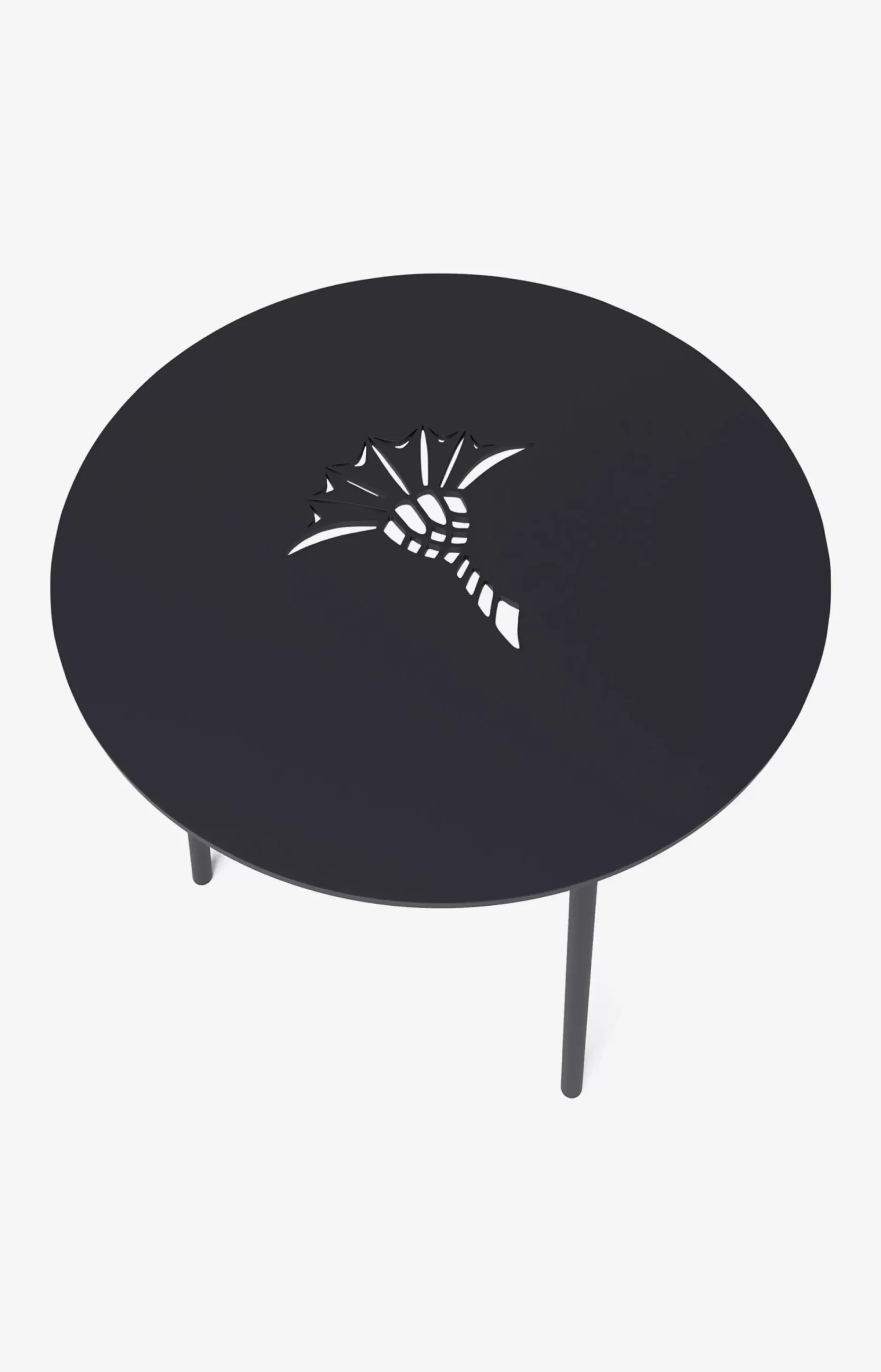 JOOP! EMBOSS side table, 40 x 42 cm in midnight blue