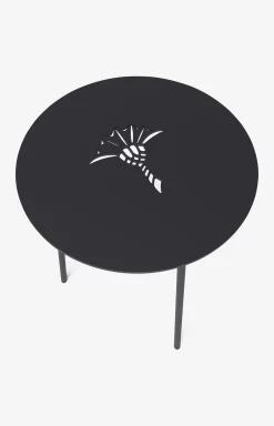 JOOP! EMBOSS side table, 40 x 52 cm in midnight blue