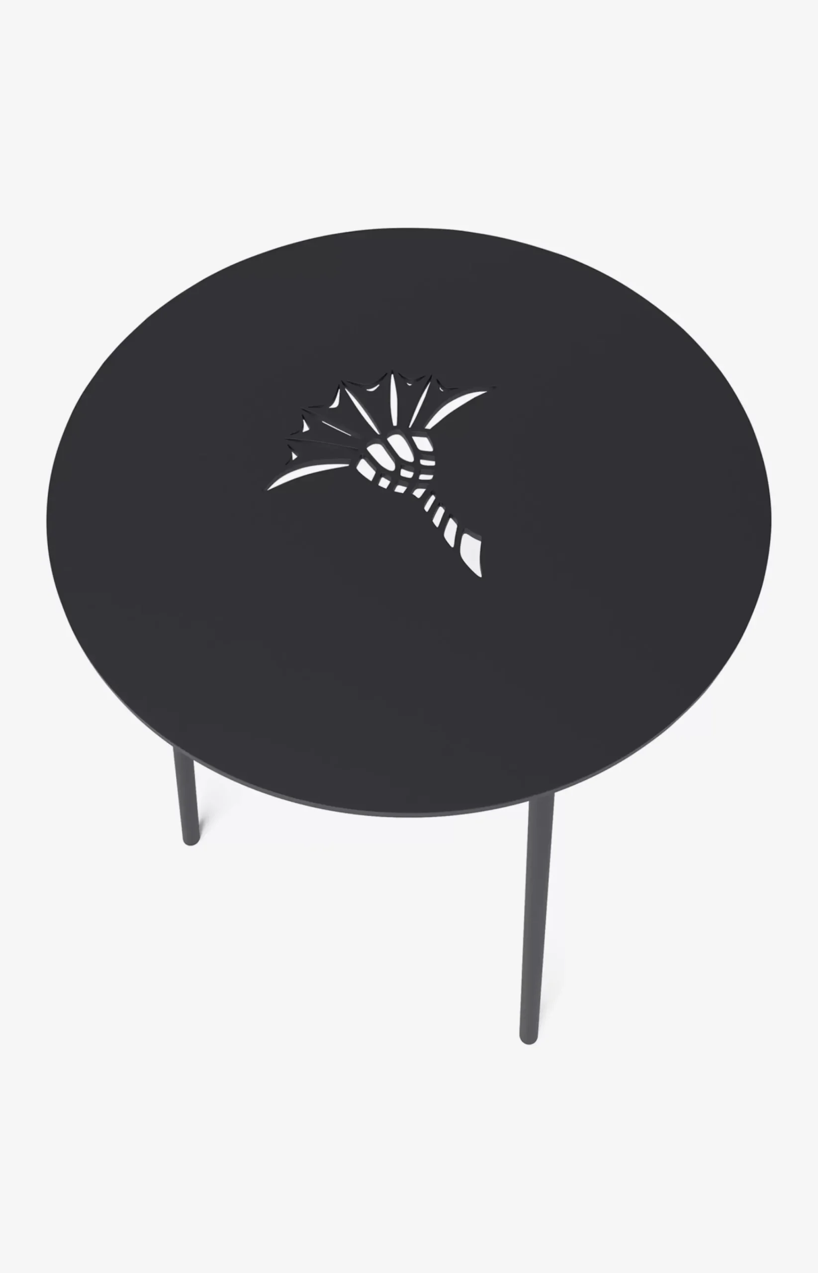 JOOP! EMBOSS side table, 40 x 52 cm in midnight blue