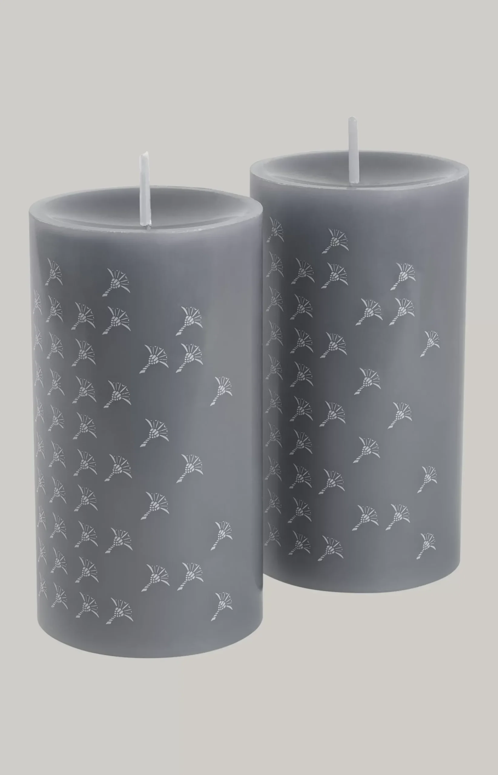 JOOP! FADED CORNFLOWER Slate Bubble Candle - Set of 2, 15 cm Height
