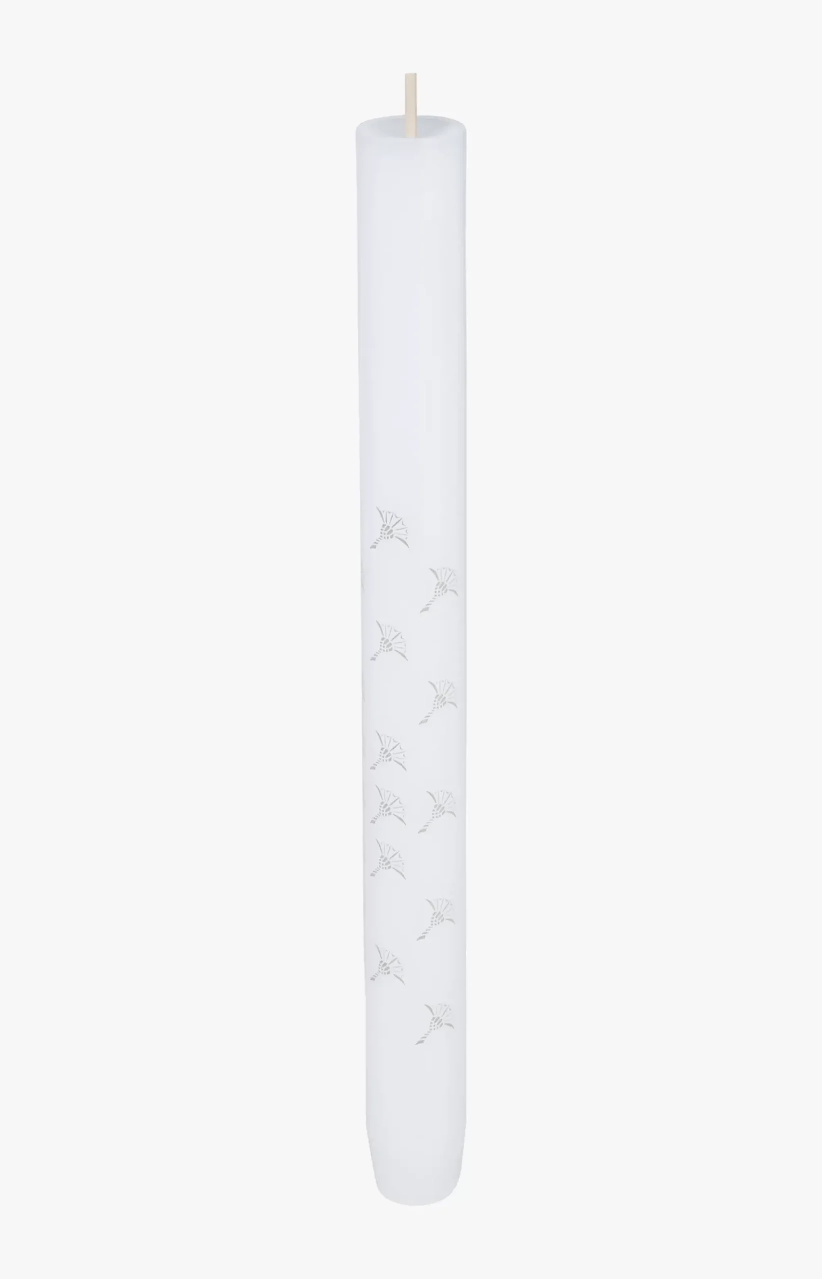 JOOP! FADED CORNFLOWER Stick Candles in White, Set of 4