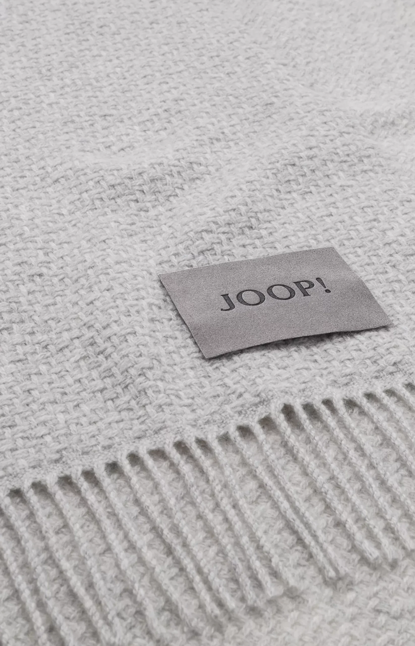 JOOP! FINE WOVEN Silver Throw