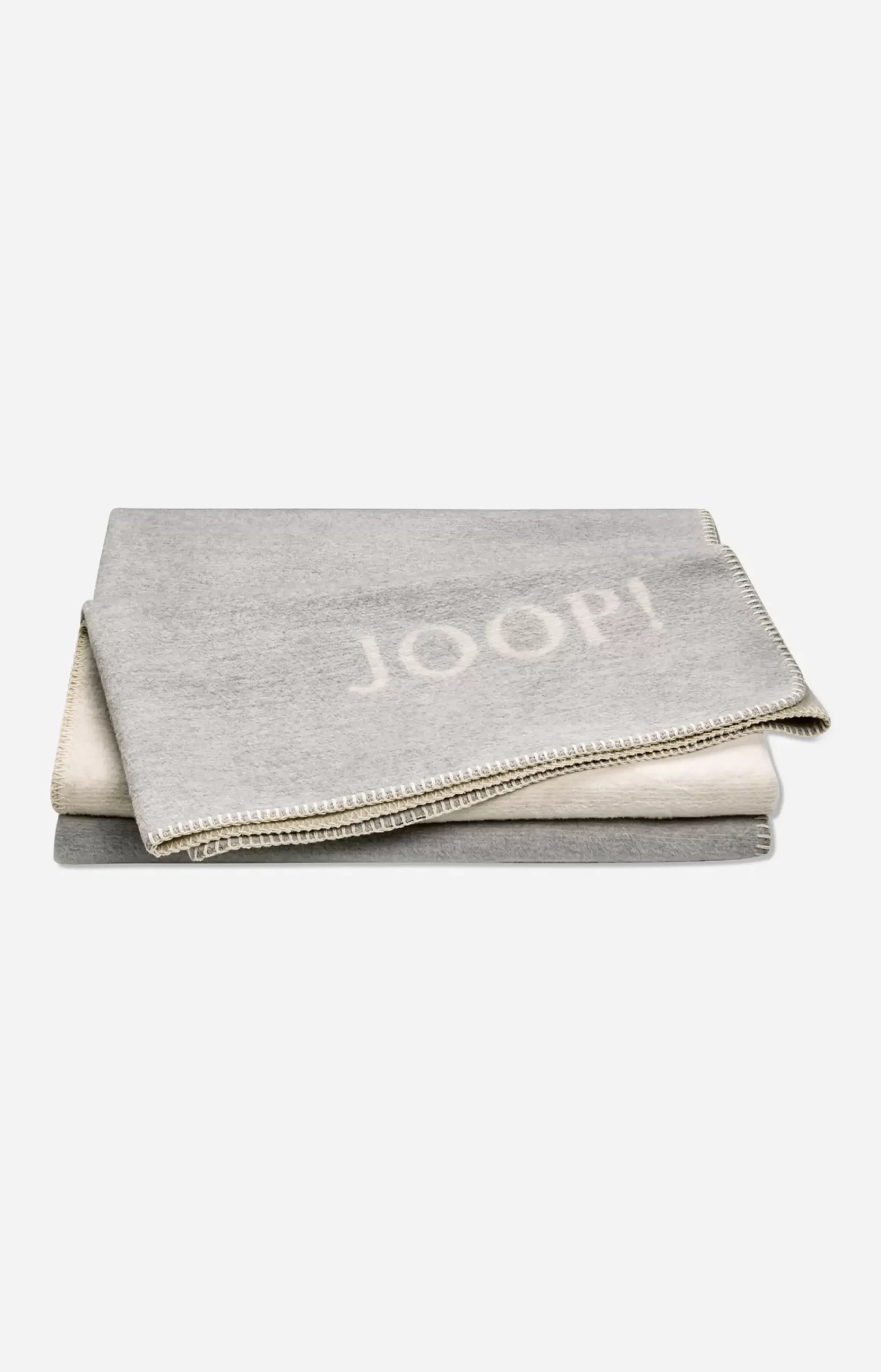 JOOP! MELANGE DOUBLEFACE throw in stone/silver