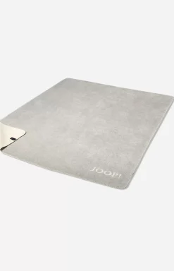 JOOP! MELANGE DOUBLEFACE throw in stone/silver