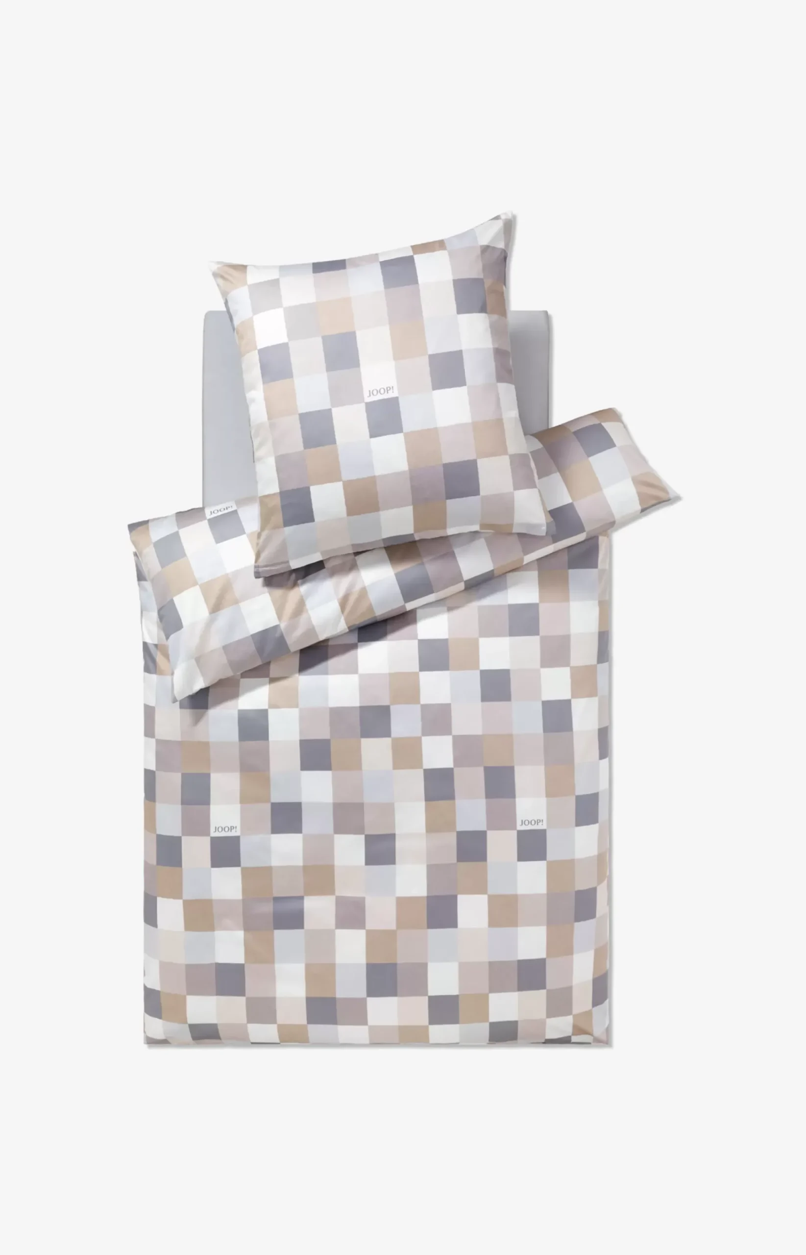 JOOP! MOSAIC bedlinen in sand/pastel