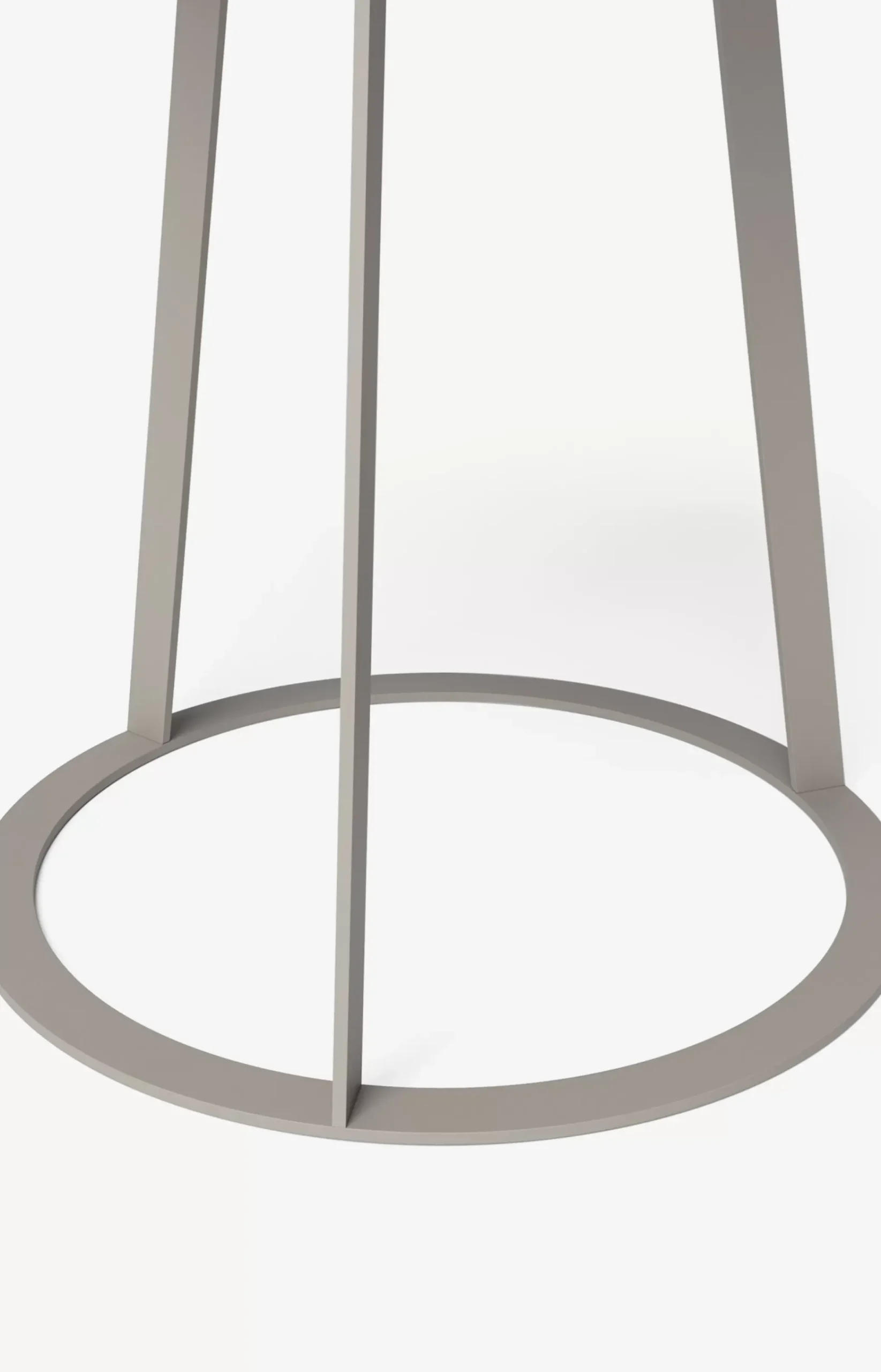 JOOP! ROUND side table with smoked oak plate, 45 x 52 cm in taupe/anthracite