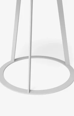 JOOP! ROUND side table with painted wood fibre plate, 45 x 47 cm in white