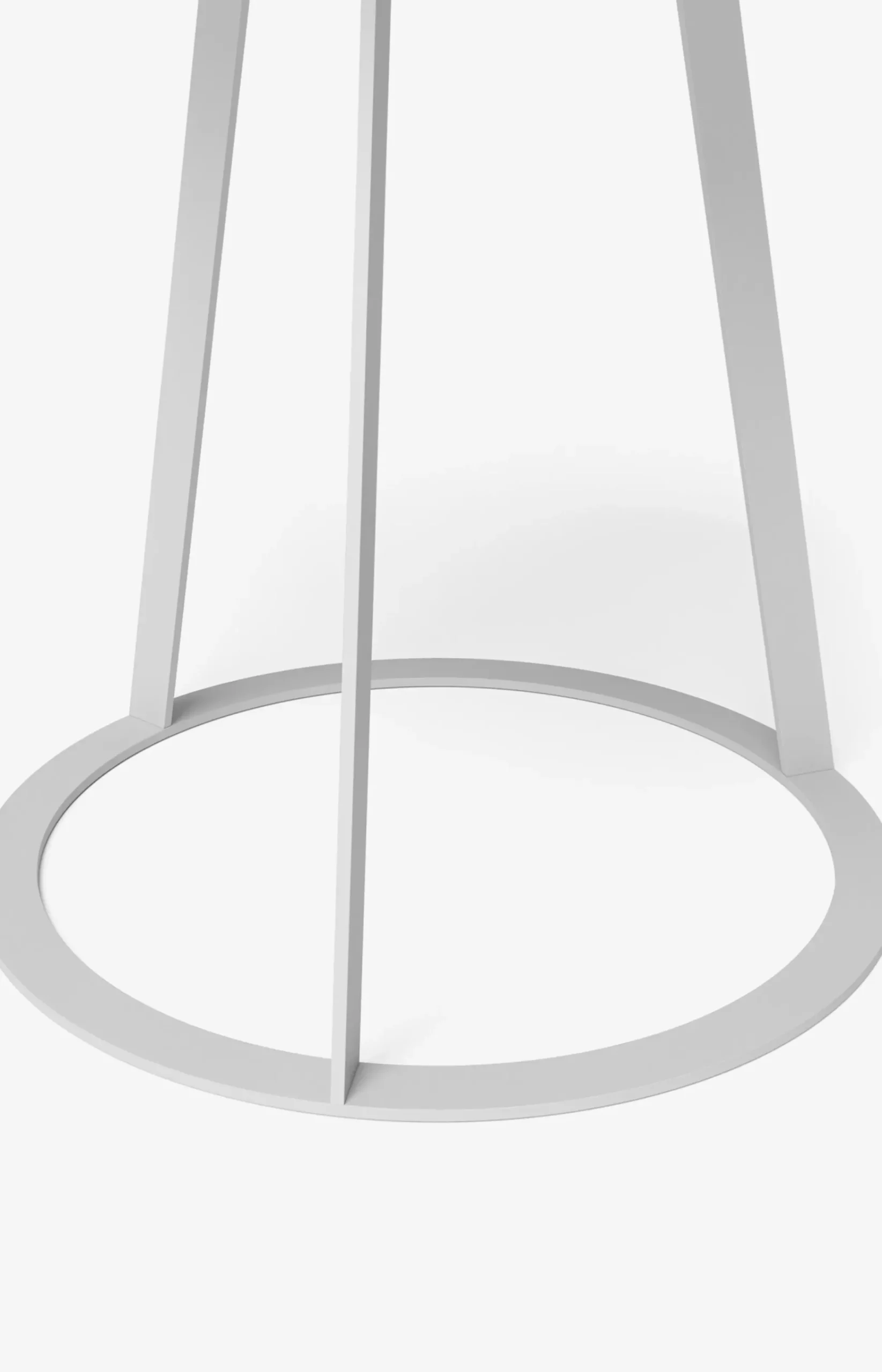JOOP! ROUND side table with painted wood fibre plate, 45 x 47 cm in white
