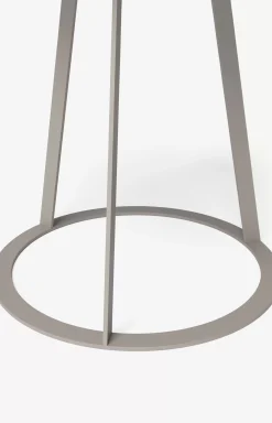 JOOP! ROUND side table with painted wood fibre plate, 45 x 47 cm in taupe