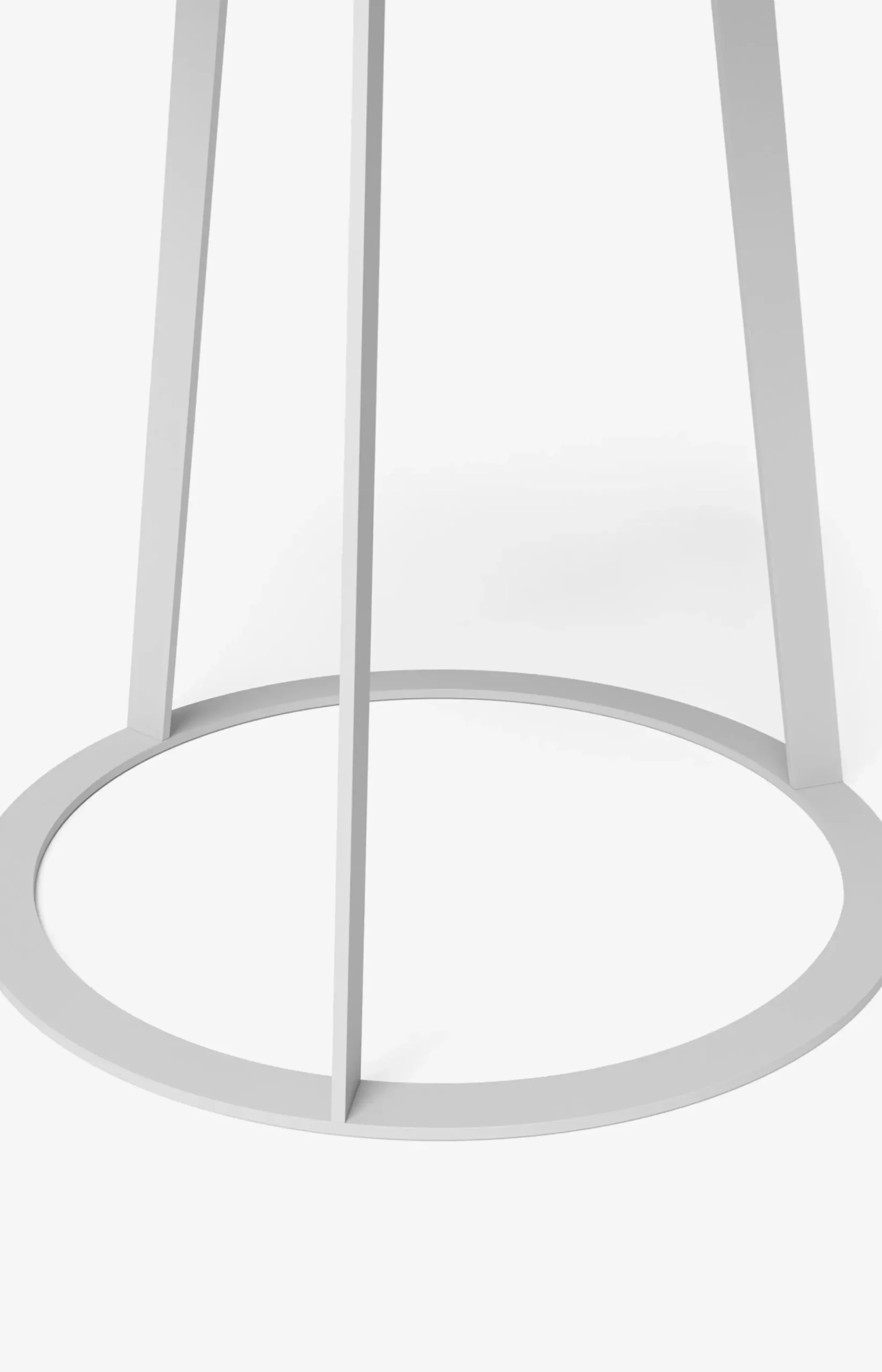 JOOP! ROUND side table with painted wood fibre plate, 45 x 52 cm in white