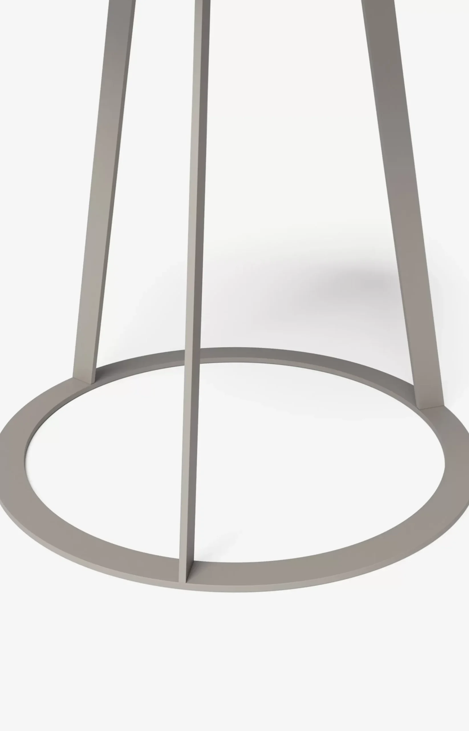 JOOP! ROUND with smoked oak plate, 45 x 47 cm in taupe/anthracite