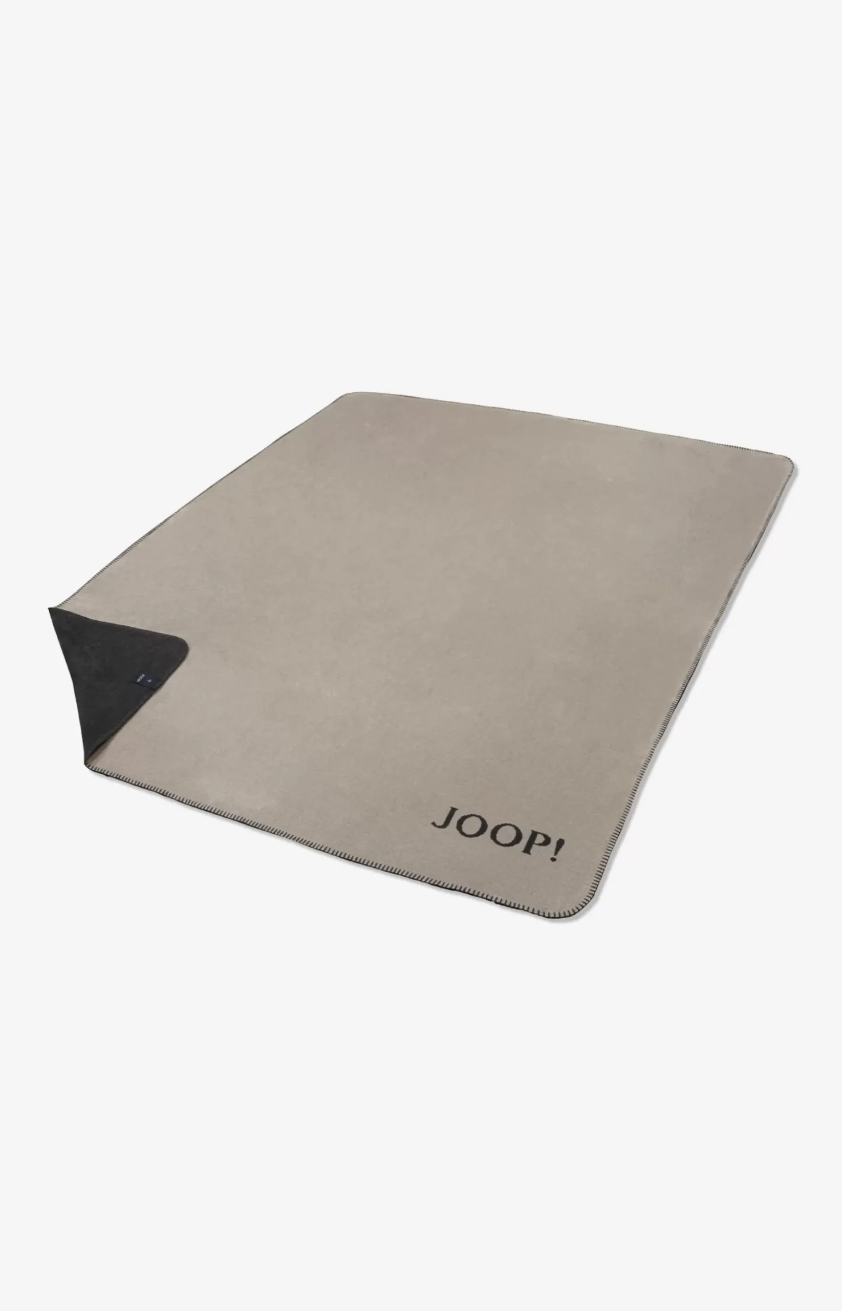 JOOP! UNI-DOUBLEFACE blanket in stone/anthracite