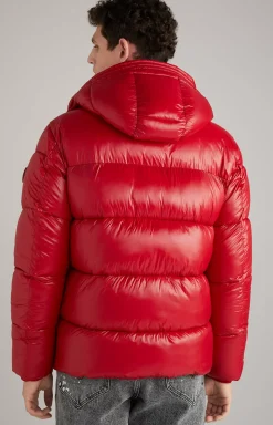 Joshas Quilted Jacket in Red