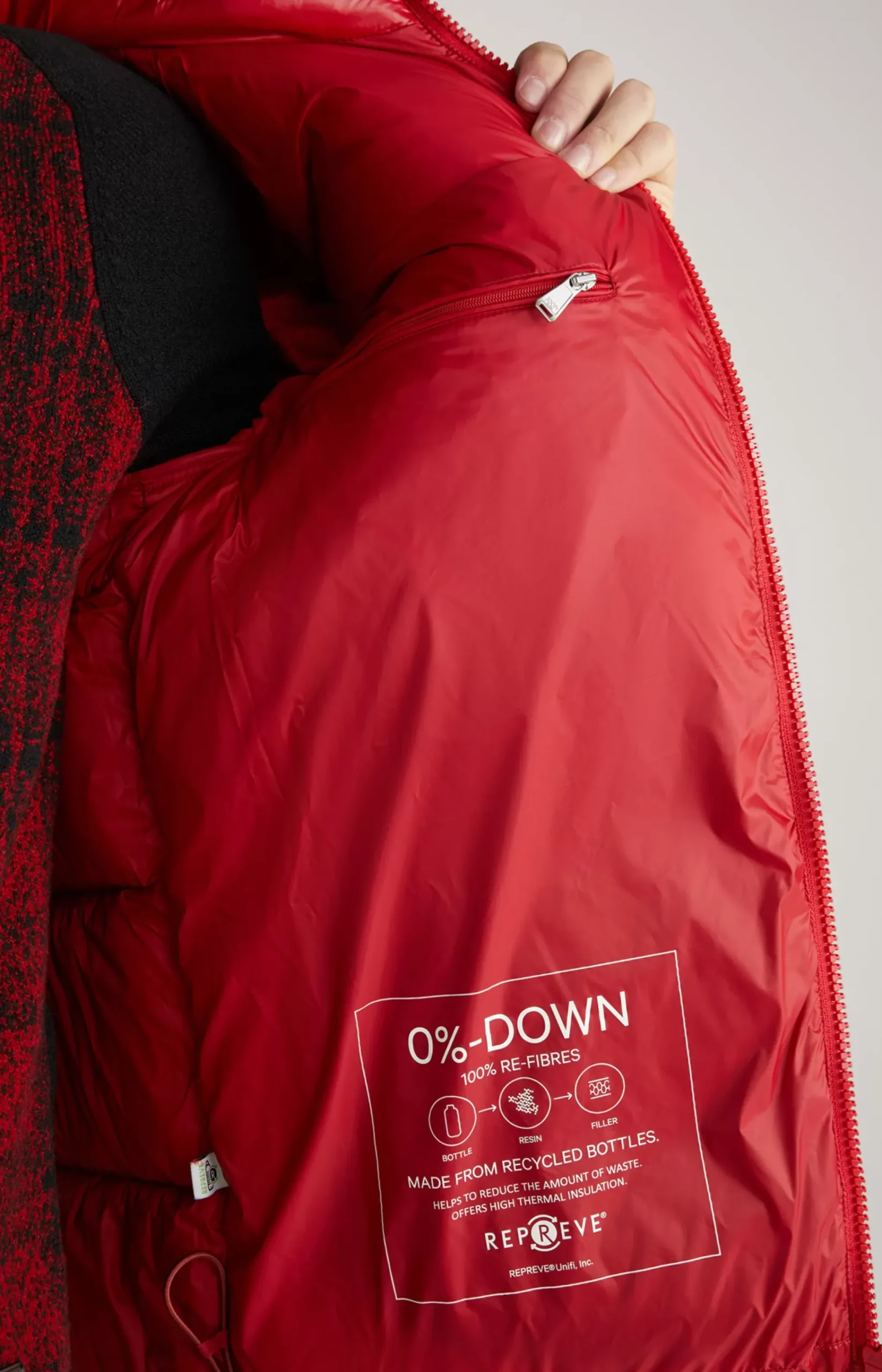 Joshas Quilted Jacket in Red