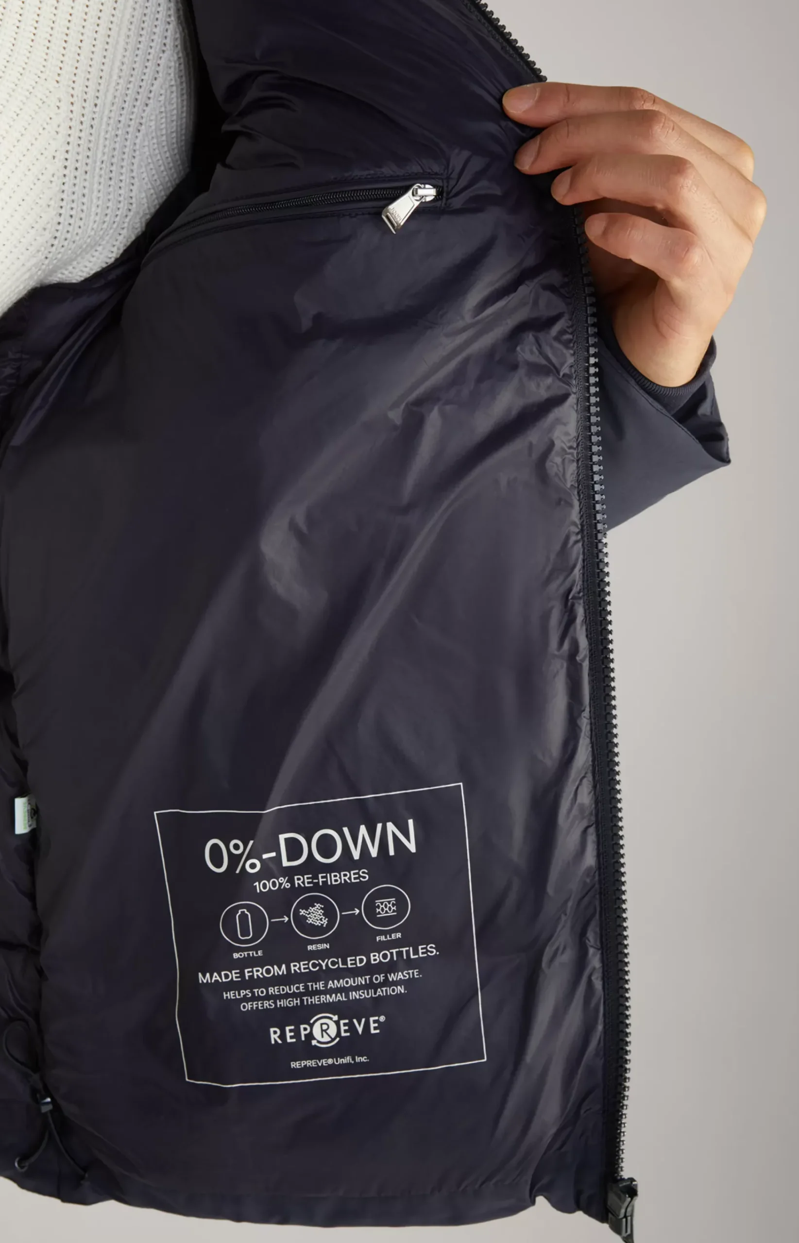 Joshas Quilted Jacket in Navy