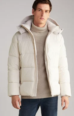 Joshas Quilted Jacket in Off-white