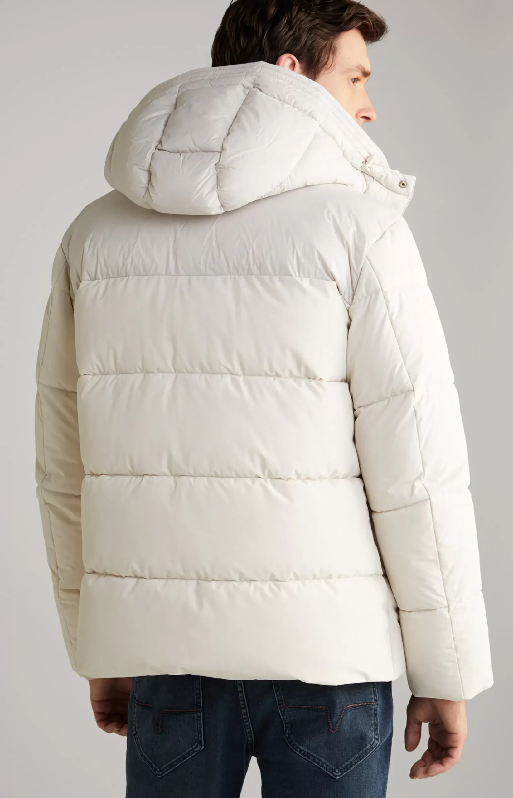 Joshas Quilted Jacket in Off-white