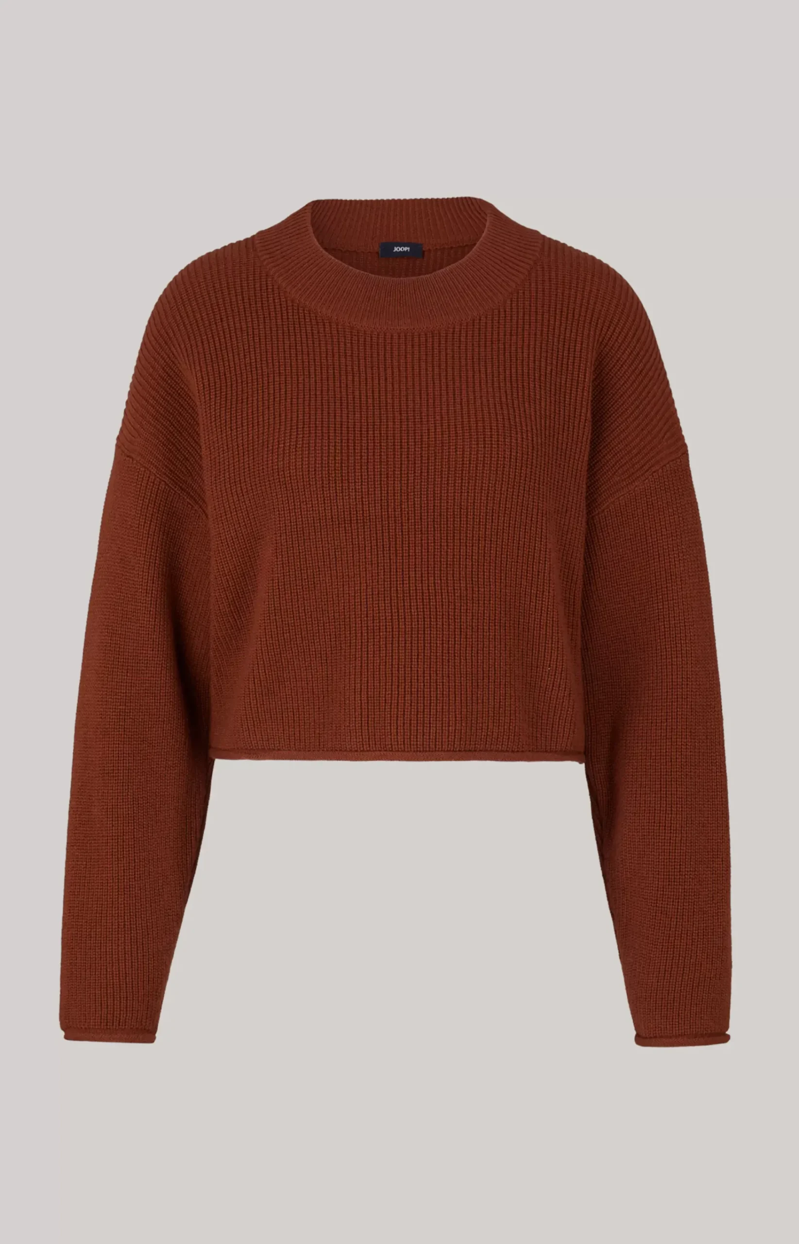 Knitted jumper in Copper Brown