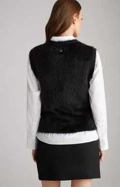 Knitted Sleeveless Top in Black
