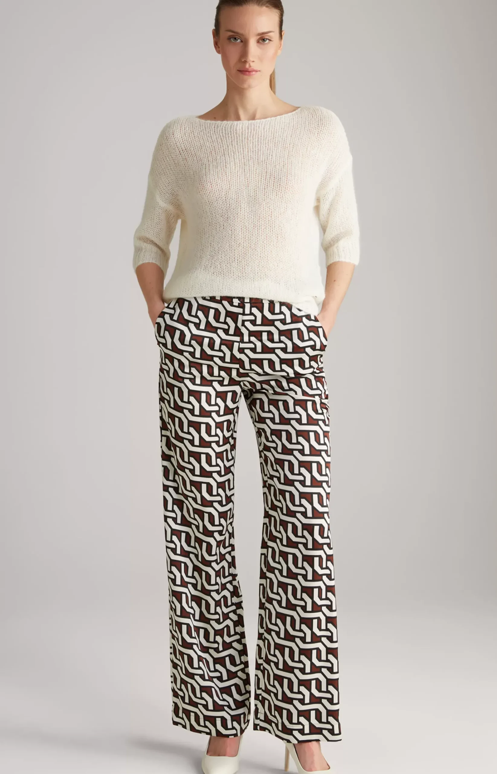 Knitted Sweater in Cream