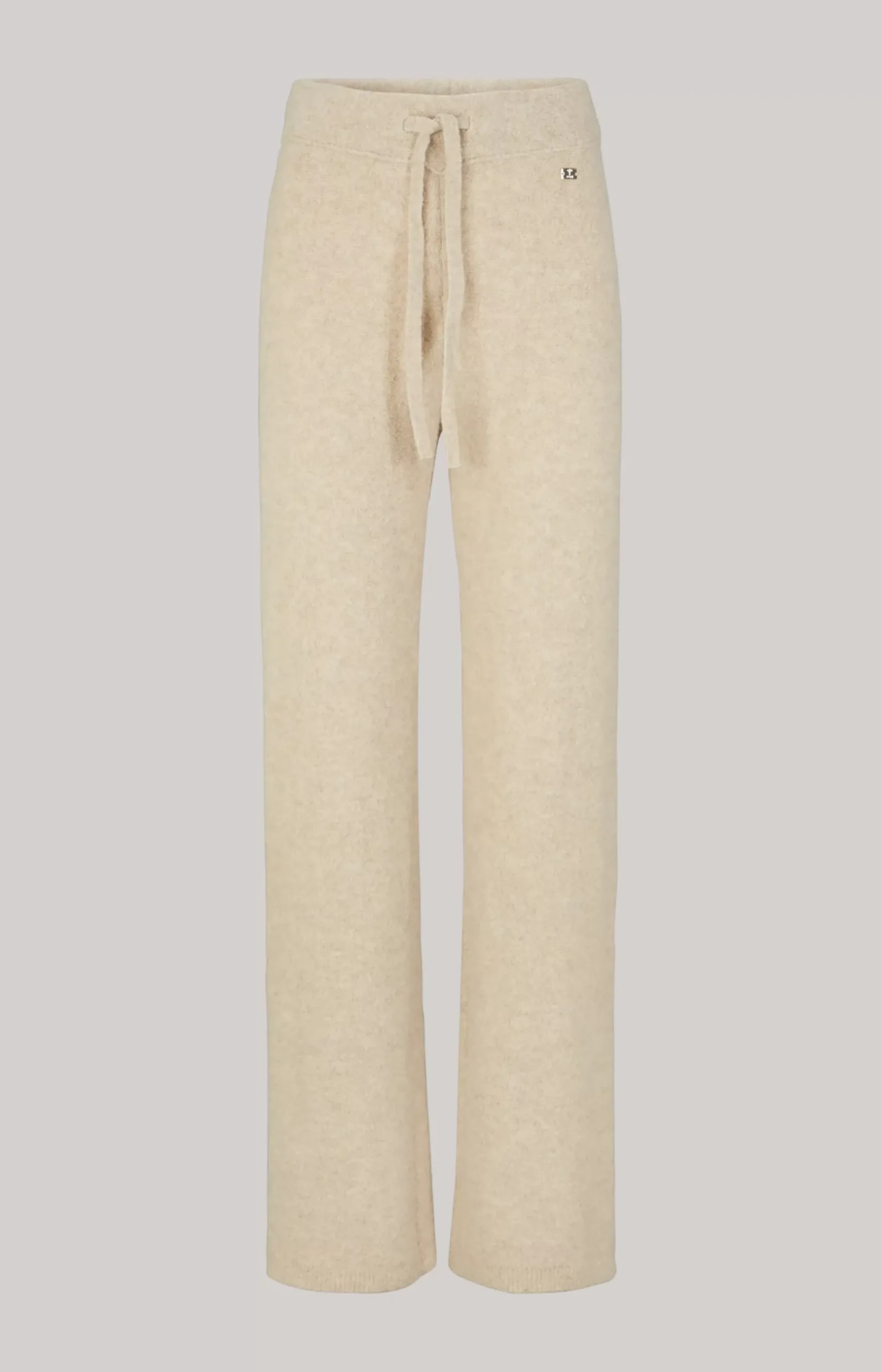Knitted Trousers in Beige