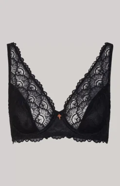 Lace bra in black